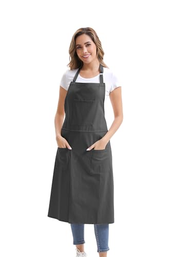 Nanxson Pottery Apron Split Leg with 3 Pockets & Adjustable Buckle - color: Black