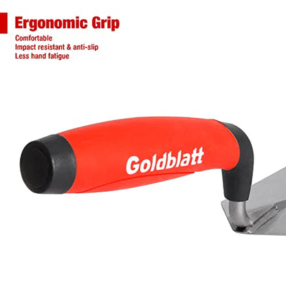 Goldblatt 6''X2'' & 5''X2'' Margin Trowel Set for Tile, Masonry, Cement