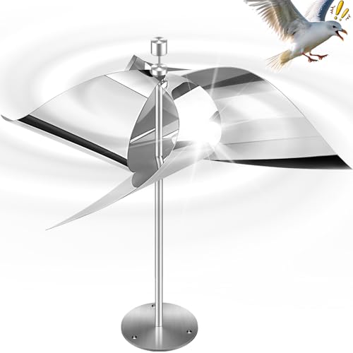 Bird Scare Reflective Device, Upgraded Bird Reflector for Outside Gardens Railings Roofs, Keep Pigeons Sparrows & Woodpeckers Away