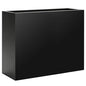 28"x12"x28" Galvanized Steel Planter Box, Large Metal Planter Box - color: Black, size: 28"L x 12"W x 28"H
