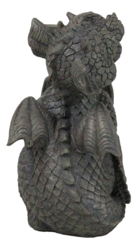 Ebros Whimsical Romantic Valentines Small Baby Garden Dragons Cuddling Tight Statue 5.25" Tall Dragon Fantasy Decor - color: 5.25"tall Cuddling Small Baby Dragon Valentine
