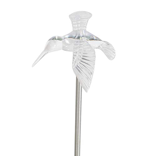 QIDEA Outdoor Solar Hummingbird Garden Stake Light for Outside Yard Decor