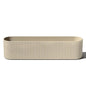 Veradek Demi Series Window Box Planter - Round Outdoor Planter - color: Sand, size: 36 inch