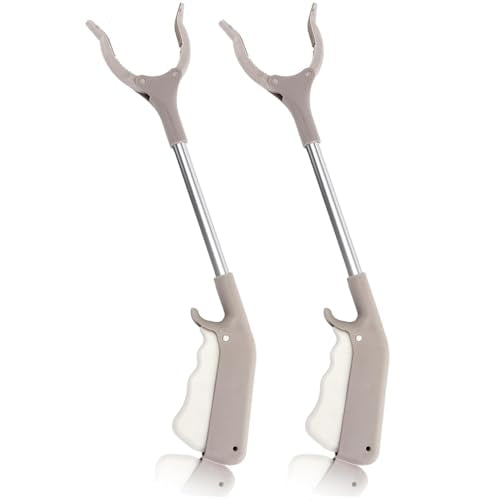 Grabber Tool, 2 Pack Grabber Reacher Tool 16 Inch Trash Litter Picker Grabber Stick for Elderly Kids Senior Reacher Claw Rubbish Tong Arm Extension Grabber