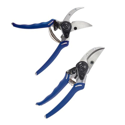Dramm 18095 ColorPoint Bypass Pro Pruner, Sharp Pruners for Gardening, Heavy Duty Handheld Clippers - Blue - color: Blue, style: Modern