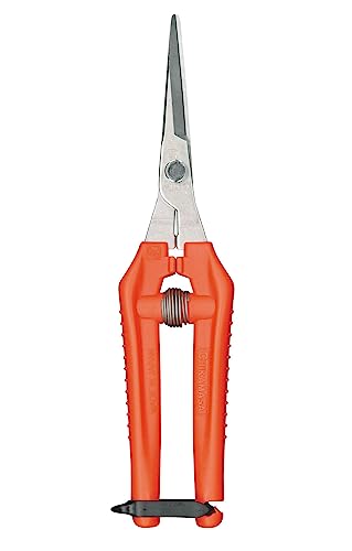 CHIKAMASA TP-530S Professional gardening shears/scissors for harvesting vegetables, fruit, trimming plants and excellent for small stem-thinning inside closed spaces.