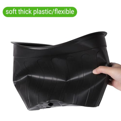 24 Pack 3 Gallon Nursery Pots Thickened Soft Black Plastic Plant Pots - size: 3Gallon(24pack)