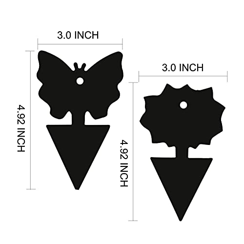 USKICH Sticky Trap Fruit Fly and Gnat Trap Sticky Bug Traps Fungus Traps for Indoor/Outdoor Insect Catcher for White Flies,Mosquitoes,Fungus Gnats,Lying Insects (24 Pcs Black) - size: 24 Pieces Black