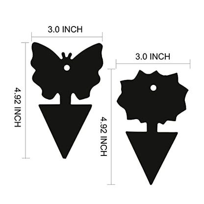 USKICH Sticky Trap Fruit Fly and Gnat Trap Sticky Bug Traps Fungus Traps for Indoor/Outdoor Insect Catcher for White Flies,Mosquitoes,Fungus Gnats,Lying Insects (24 Pcs Black) - size: 24 Pieces Black