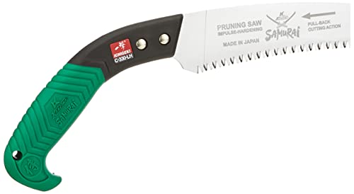 Kanzawa Samurai Ichigeki Pruning Saw 330mm C-330-LH with plastic grip (with sheath) (Japan Import)