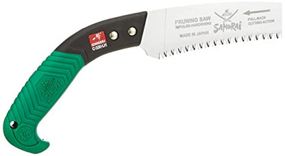 Kanzawa Samurai Ichigeki Pruning Saw 330mm C-330-LH with plastic grip (with sheath) (Japan Import)