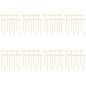 Garneck 64Pcs Mini Zen Garden Rakes Bamboo Sand Rake Set for Desktop Trays - size: 14X3.5CM