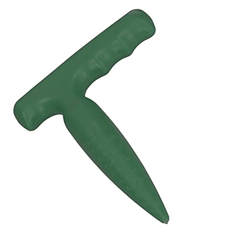 Fdit Practical Earth Punch for Transplanting Seedlings, Plastic Hole Punch, Garden Puncher for Planting Flowers and Vegetables (Green) - color: Green