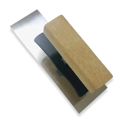 Stainless Steel Mini Trowel - Square Type, Length 120mm(4.8") x Width 43mm(1.72"), Thickness 0.3mm, Art Paint Plastering Hand Tool, Finishing Trowel - size: square