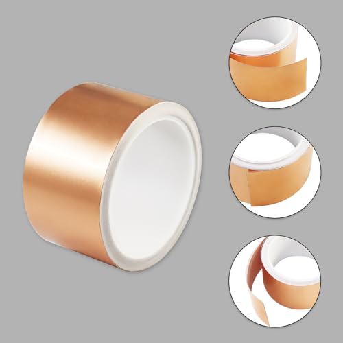 Copper Foil Tape for Guitar Shielding, Slugs Barrier, 2.17in x 33ft