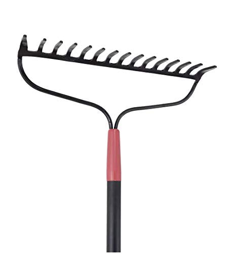 Razorback 63141 Union 16" Forged Bow Rake, 15 tines w/ 60" Ash Handle