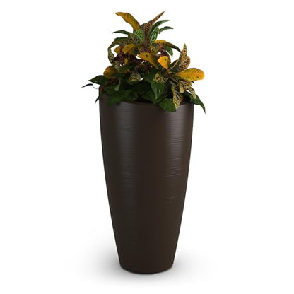 Mayne Modesto 32in Tall Round Modern Planter, Espresso - color: Espresso, size: 32 Inch