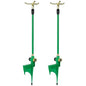 RESTMO 2 Pack 3-Arm Sprinklers for Yard with Adjustable Telescoping Base - size: 2 Pack