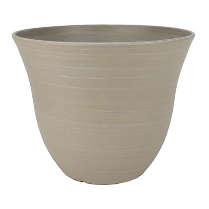 15" Honeysuckle Planter in Grained Beige - color: Grained Beige, size: 15"