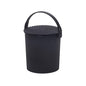 Hachiman Micro Bucket, 0.18 Gallon Heavy Duty Bucket with Lid & Handle - color: Black, size: Micro