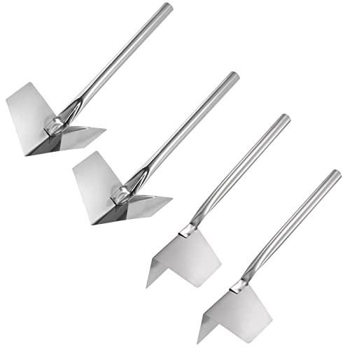 uxcell Inside and Corner Trowels 3.5 Inch Stainless Steel Drywall Corner Shaping Tool 2sets - size: 3.5"