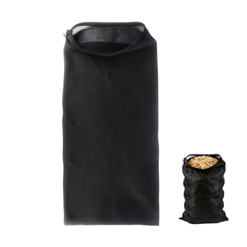 Klmnop Wood Chipper Shredder Bag - Extra Large 24x54 Inch Heavy Duty Reusable Collection Bag for ost Lawn Garden Wood Chipper Shredder Leaf Mulcher (Black)
