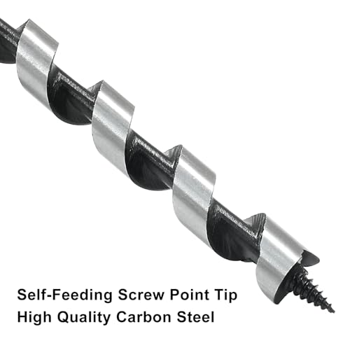 Muretnze 1/2 Inch x 12 Inch Long Auger Drill Bit for Wood - size: 1/2 Inch Diameter x 12 Inch Length