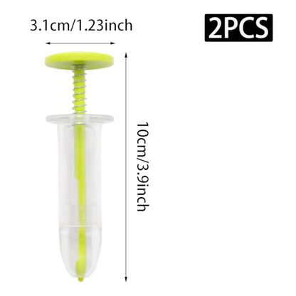 2Pcs Mini Sowing Seed Dispenser, Green - color: Green