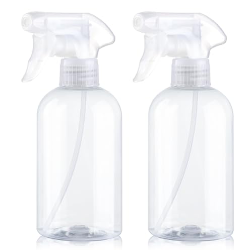 Spray Bottles 2Pack 10oz Plastic Squirt Bottles Water Spray Bottle - color: Transparent