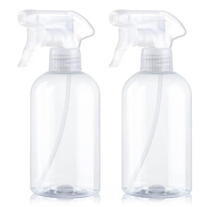 Spray Bottles 2Pack 10oz Plastic Squirt Bottles Water Spray Bottle - color: Transparent