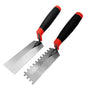 6 Inch Concrete Tile Tools 2pcs Set, Flat + Notched Margin Trowel - size: Flat+Notched