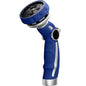 RESTMO Hose Nozzle Heavy Duty, Metal Water Hose Sprayer for Garden - color: Blue, size: 9 Watering Patterns