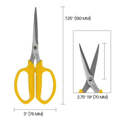 Zenport ZS102 Floral Scissors with Chrome Plated Blade Cap, 3-Inch Blade