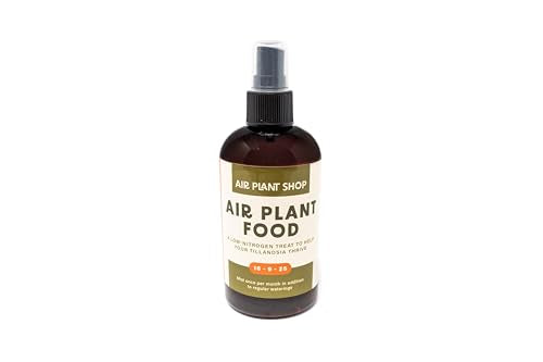 Air Plants Fertilizer in fine Mist Spray Bottle – Plant Food for Tillandsia - Monthly use for Growth of House Plants (1 Pack - 8 OZ) - size: 1 Pack - 8 OZ