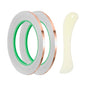 PATIKIL Copper Foil Tape, (0.24 Inch x 82 FT, Brass) (2 Set), Double Conductive Adhesive Tape with Correction Tool, Suit for - Guitar EMI/RFI Shielding/Electrical Repairs - size: 0.24 Inch x 82 FT