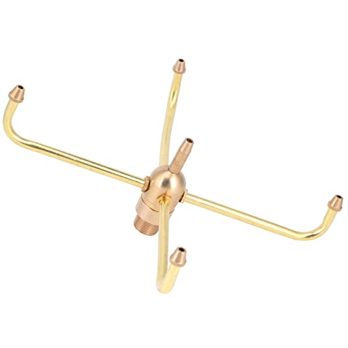 Rotating Fountain Nozzles Fountain Nozzle G1/2 Female Thread Fountain Nozzle Heads G3/4 Male Thread 4 Arm Rotate Brass Spray Head Sprinkler for Garden Pond
