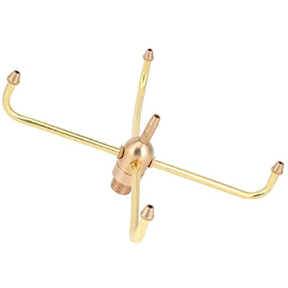 Rotating Fountain Nozzles Fountain Nozzle G1/2 Female Thread Fountain Nozzle Heads G3/4 Male Thread 4 Arm Rotate Brass Spray Head Sprinkler for Garden Pond