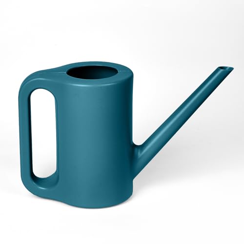 Plastic Watering Can - for Indoor and Outdoor Home Garden Plants - with Long Spout -Emerald Green - 1/4 Gallon - color: Emerald Green