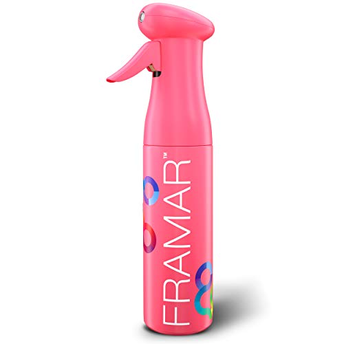FRAMAR Premium Hair Mister Spray Bottle, Continuous Spray Bottle For Hair - color: Pink
