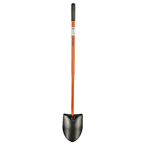 A.M. Leonard Round Point Shovel, 48 Inch Tubular Alloy Steel Handle
