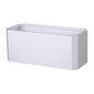 Metal Rectangular Planter Box 36"L x 15"W x 15"H Large White Planters - color: White