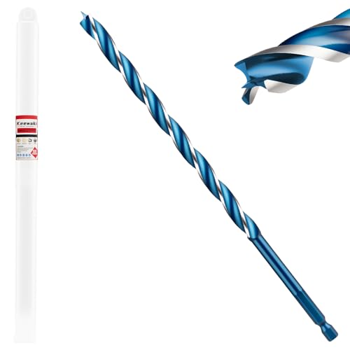 5/8" x 9" Wood Auger Drill Bits, 3-Flute Hex Shank - size: 5/8" x 9"