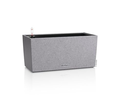 Lechuza 15434 Balconera Stone 40 Self-Watering Planter, Stone Grey - color: Stone Grey