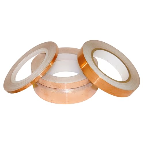 J.V. Converting JVCC Copper Foil Tape, 1/4 in. x 36 yds. (Copper)