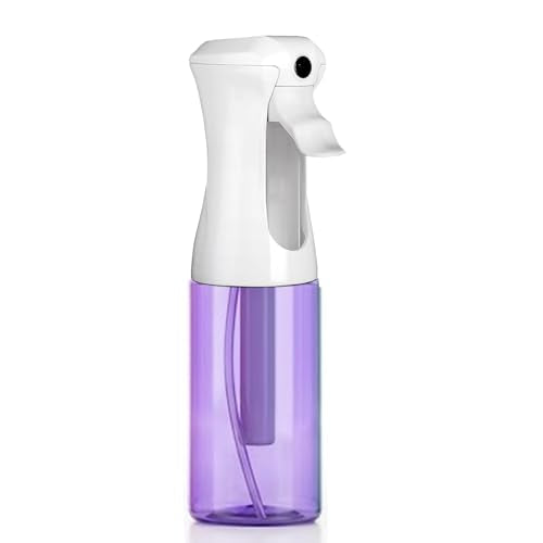 VIGOR PATH Continuous Mist Purple Spray Bottle 200ml Fine Mist for Hair - color: PURPLE