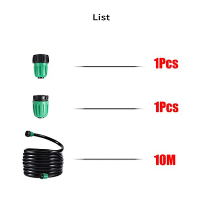 33 FT 1/2" Drip Irrigation Tubing Main Line Hose Tube 1/2''PVC - size: 33FT(10M)