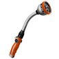 RESTMO Watering Wand Heavy Duty, 15-Inch Long Hose Nozzle Sprayer - color: Orange