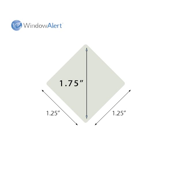 WindowAlert Performance Series Diamond Anti-Collision Decal 4 Sheet Bundle - UV-Reflective Window Decal to Protect Wild Birds from Glass Collisions - Made in the USA - size: 4-Pack