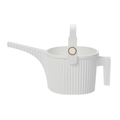 Hachiman Small Watering Can with Widened Spout - color: White, size: Small (Single)