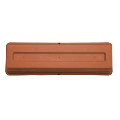 Bloem Dura Cotta 24" Plastic Window Box Planter, Terra Cotta, 3-Pack - color: Terra Cotta, size: 24" (Pack of 3)